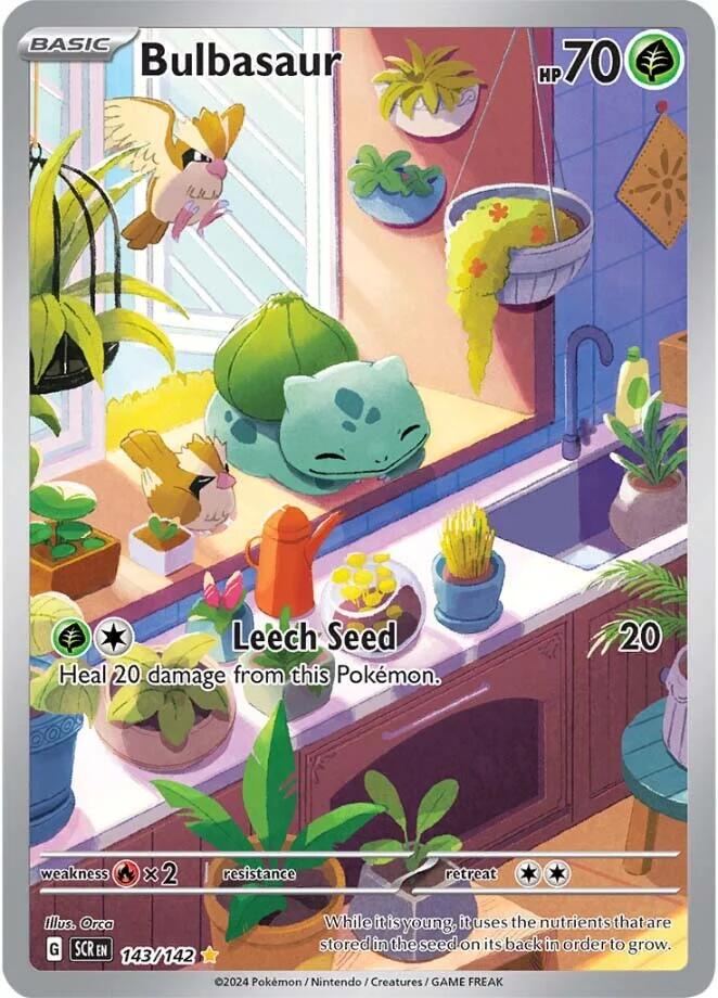 Bulbasaur 143/142 Pokemon Stellar Crown NM