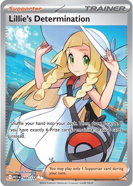 Lillie's Determination - Ultra Rare ME01: Mega Evolution 169/132 NM (Back)