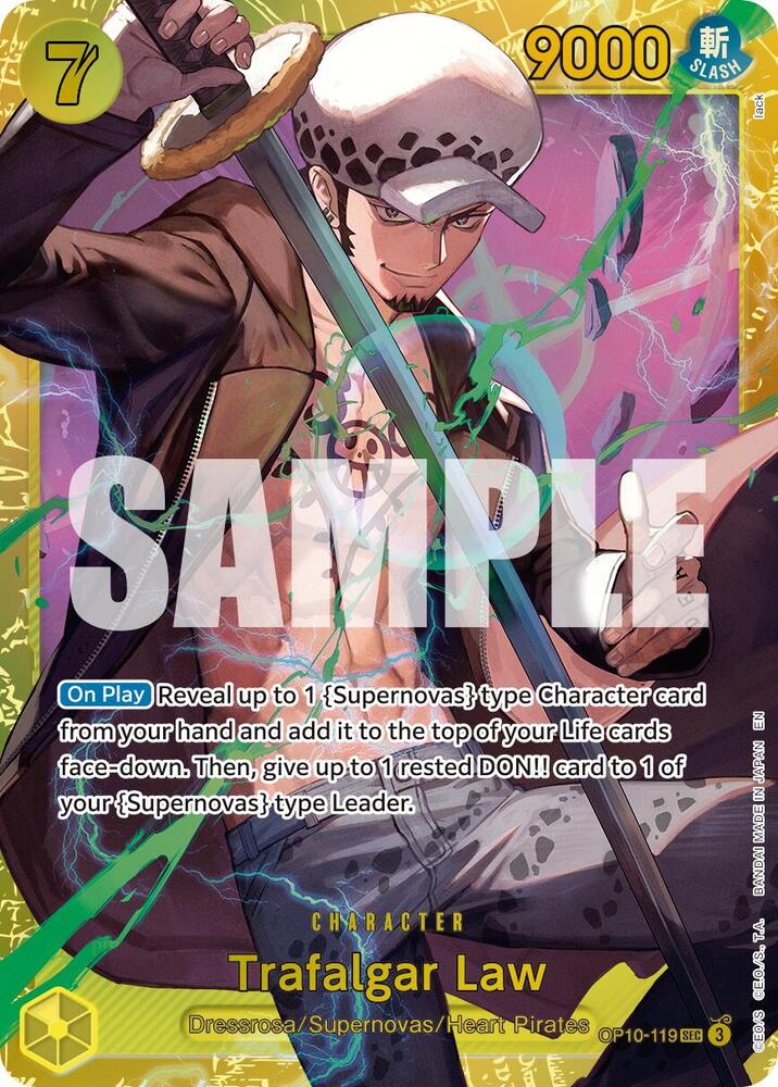 Trafalgar Law - (Reprint) SEC Premium Booster -The Best- Vol. 2 OP10-119 NM (Back)