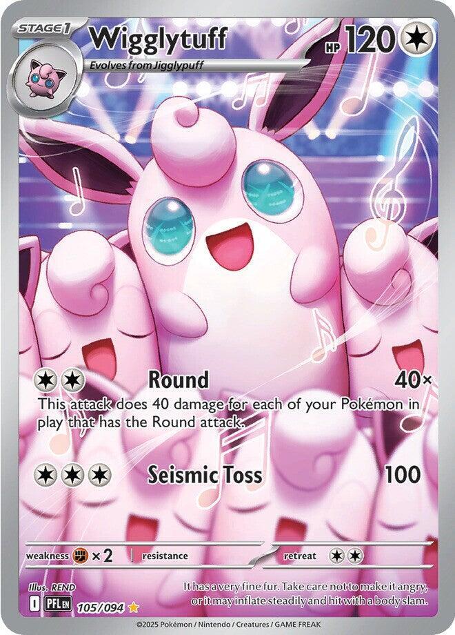 Wigglytuff - Illustration Rare ME02: Phantasmal Flames 105/094 NM (Back)