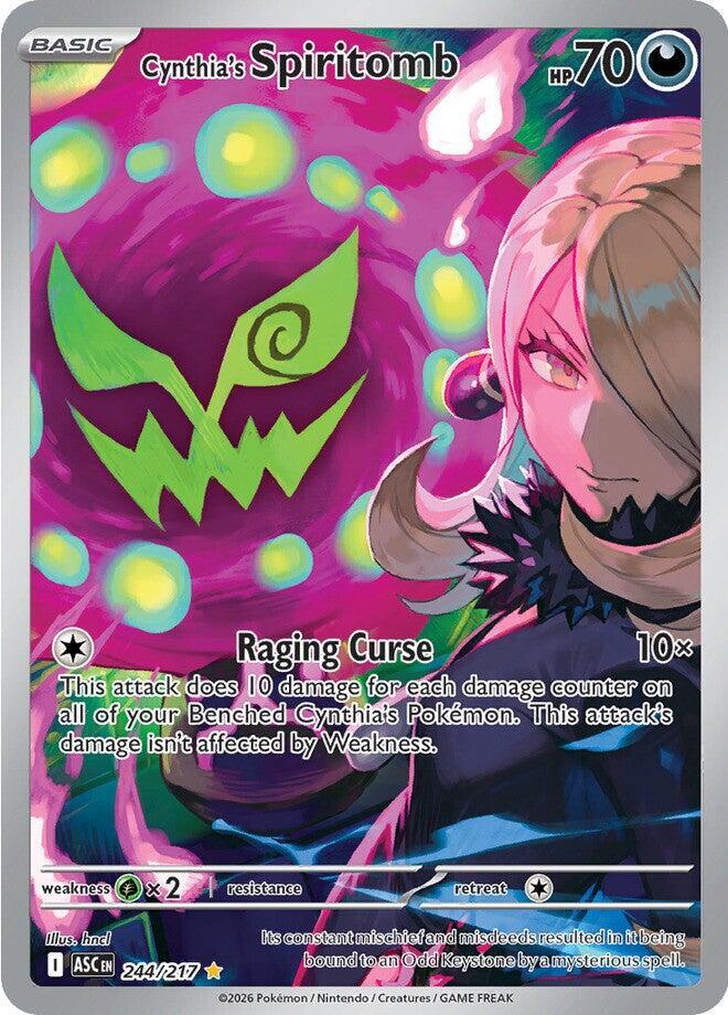 Cynthia's Spiritomb Illustration Rare ME: Ascended Heroes 244/217 NM (Back)