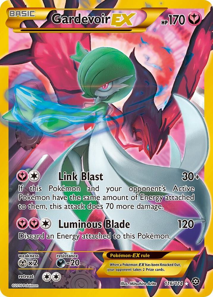 Gardevoir EX (Secret) Secret Rare XY - Steam Siege 116/114 NM (Back)