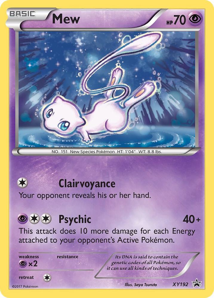 Mew - Promo XY Promos XY192 NM (Back)
