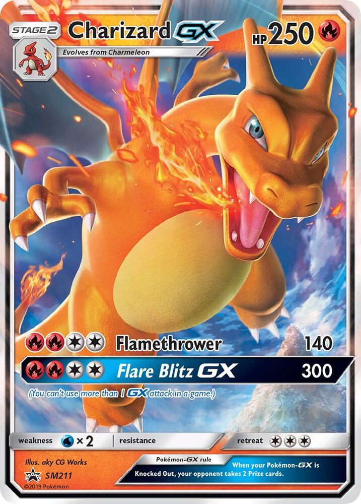 Charizard GX - Promo SM Promos SM211 NM (Back)