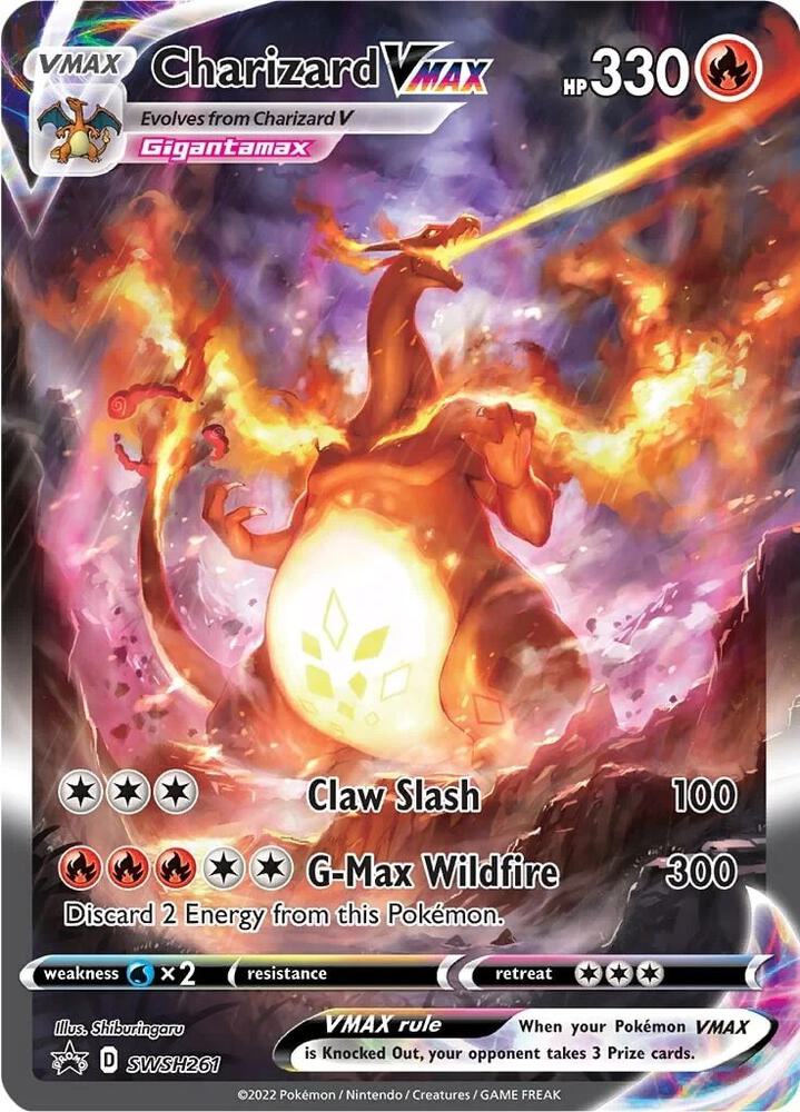 Charizard VMAX Promo SWSH: Sword & Shield Promo Cards SWSH261 NM (Back)