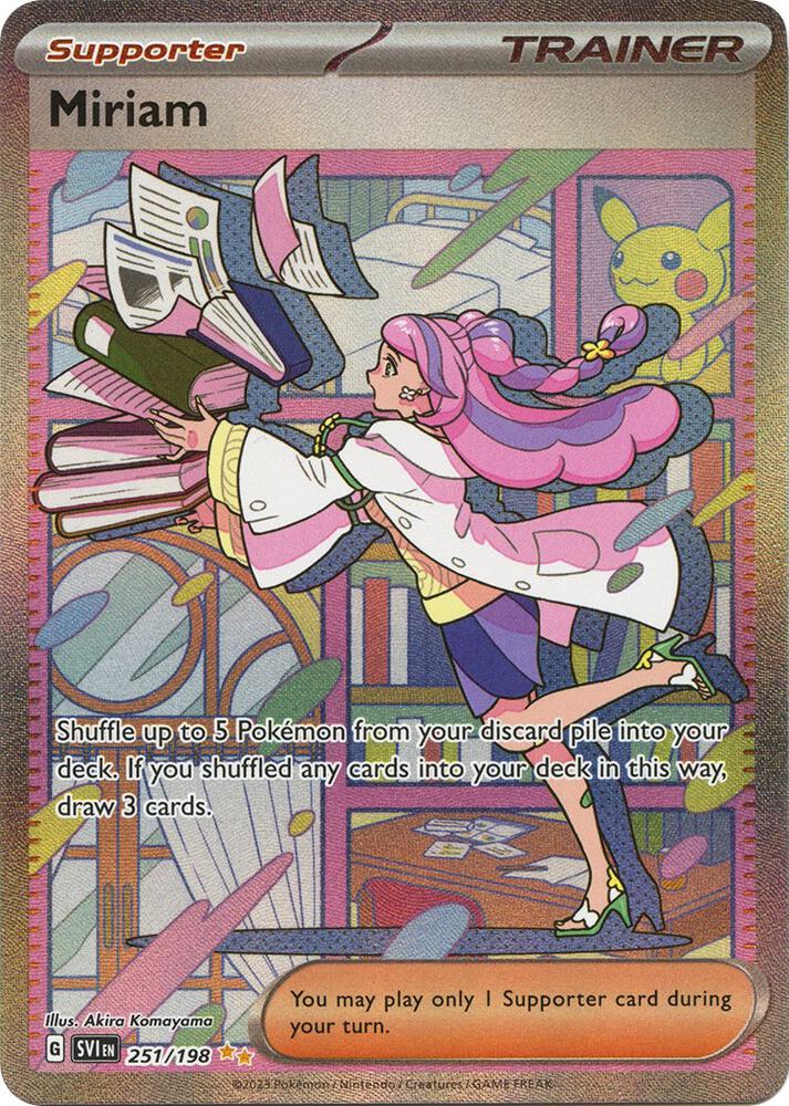 Miriam Special Illustration Rare SV01: Scarlet & Violet Base Set 251/198 NM (Back)