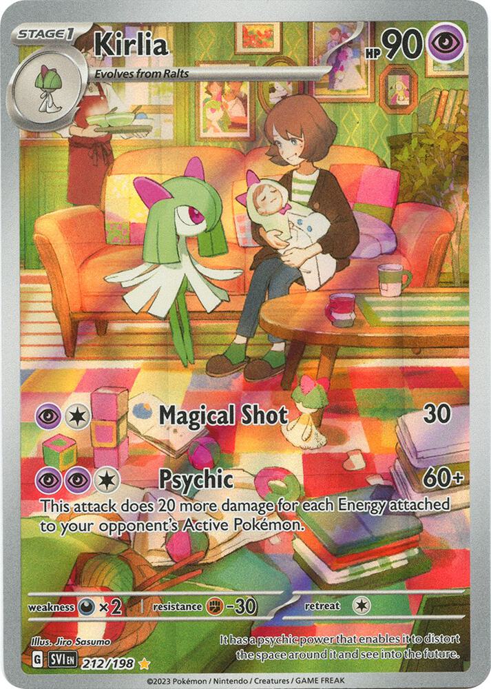 Kirlia - Illustration Rare SV01: Scarlet & Violet Base Set 212/198 NM (Back)