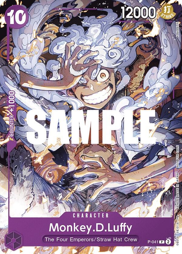 Monkey.D.Luffy (041) PR One Piece Promotion Cards P-041 NM (Back)