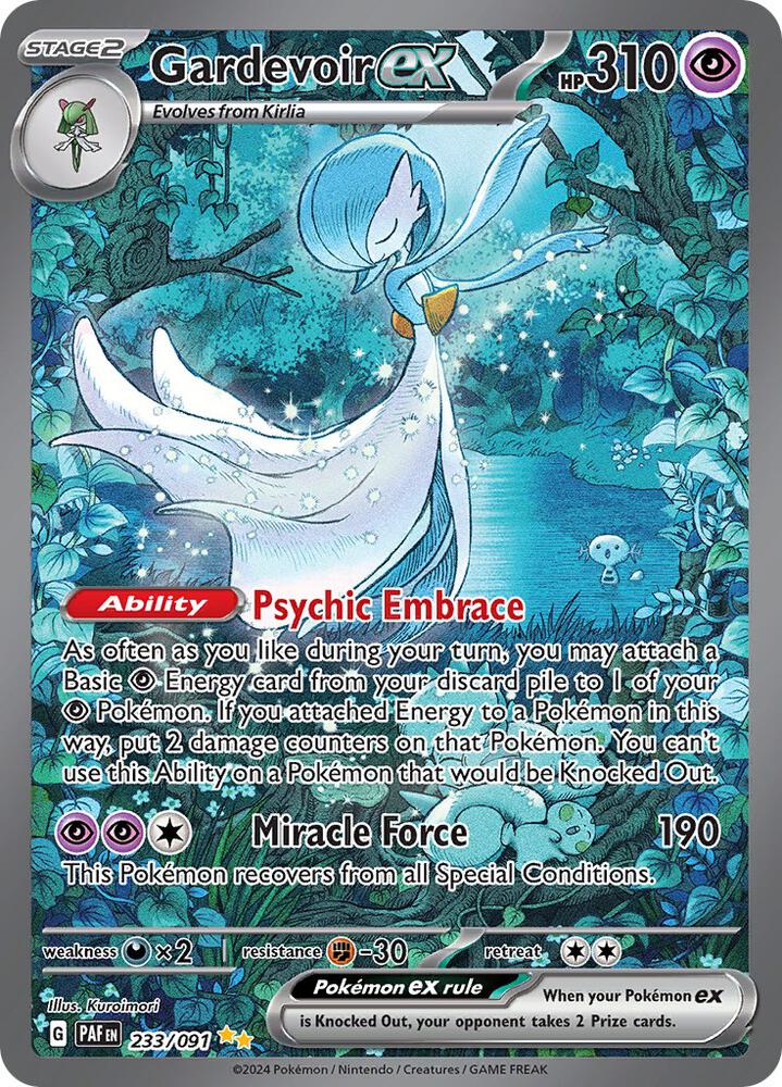Gardevoir ex - Special Illustration Rare SV: Paldean Fates 233/091 NM (Back)