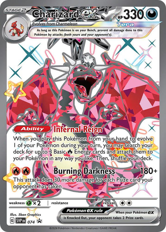 Charizard ex Promo SV: Scarlet & Violet Promo Cards 074 NM (Back)