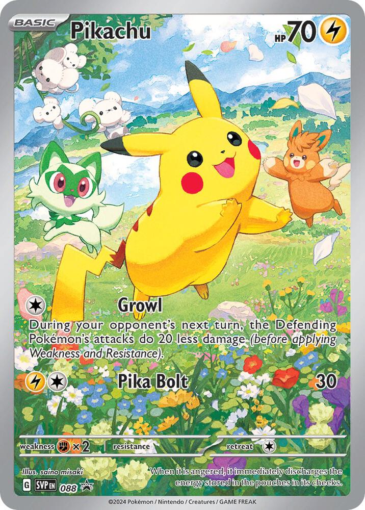 Pikachu - Promo SV: Scarlet & Violet Promo Cards 088 NM (Back)