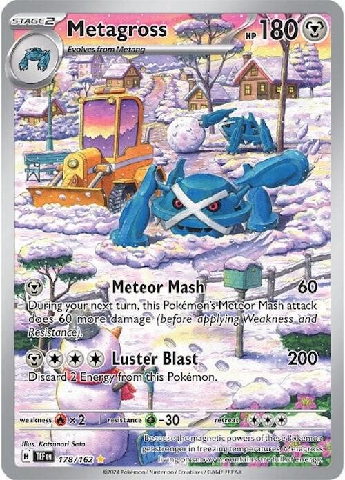 Metagross - Illustration Rare SV05: Temporal Forces 178/162 NM (Back)