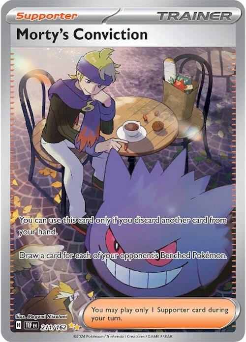 Morty's Conviction Special Illustration Rare SV05: Temporal Forces 211/162 NM (Back)