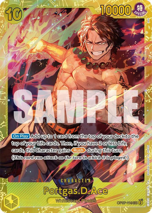 Portgas.D.Ace (119) SEC 500 Years in the Future OP07-119 NM (Back)