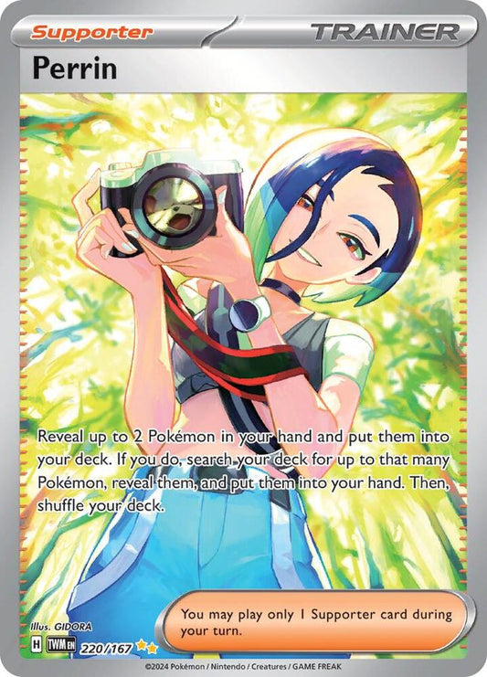 Perrin Special Illustration Rare SV06: Twilight Masquerade 220/167 NM (Back)