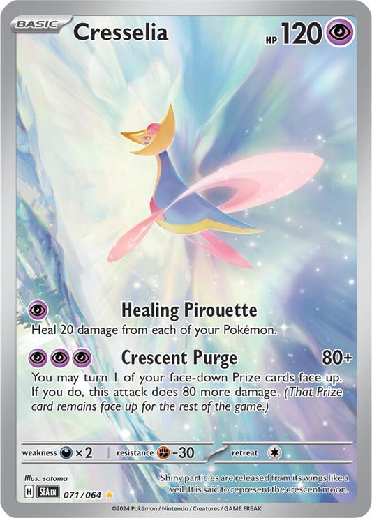 Cresselia Illustration Rare SV: Shrouded Fable 071/064 NM (Back)