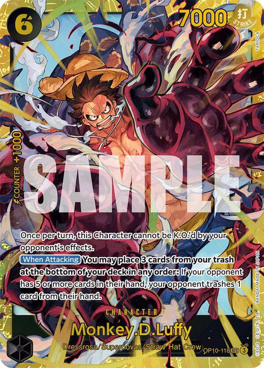 Monkey.D.Luffy (118) SEC Royal Blood OP10-118 NM (Back)