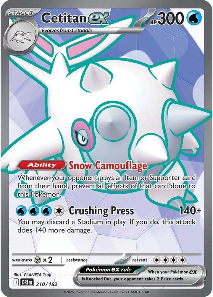 Cetitan ex Ultra Rare SV10: Destined Rivals 210/182 NM (Back)
