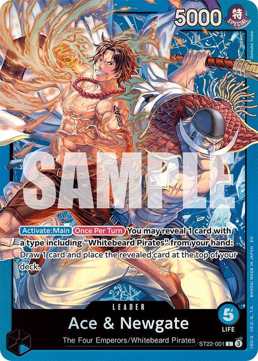 Ace & Newgate L Starter Deck 22: Ace & Newgate ST22-001 NM (Back)