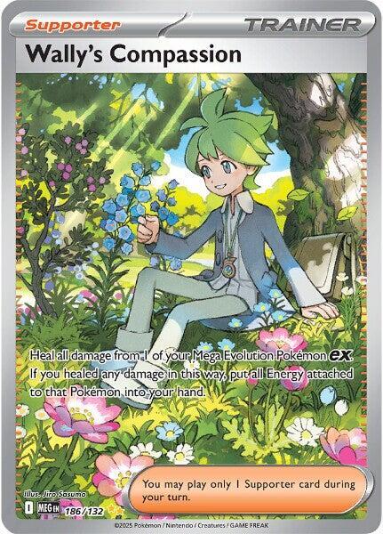 Wally's Compassion - Special Illustration Rare ME01: Mega Evolution 186/132 NM (Back)