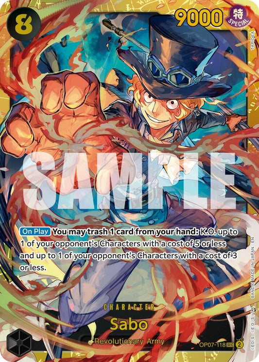 Sabo - (Reprint) SEC Premium Booster -The Best- Vol. 2 OP07-118 NM (Back)