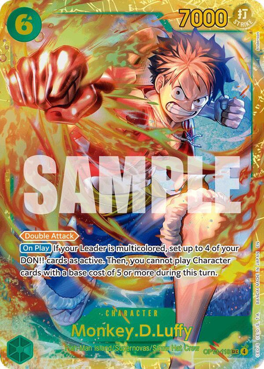 Monkey.D.Luffy (118) SEC Carrying On His Will OP13-118 NM (Back)