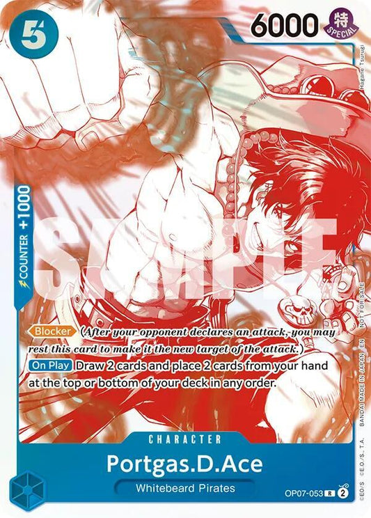 Portgas.D.Ace - (3rd Anniversary Treasure Campaign Pack) R One Piece Promotion Cards OP07-053 NM (Back)