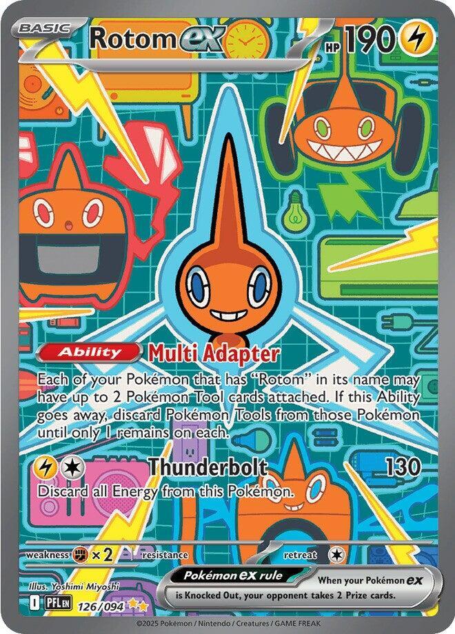 Rotom ex - Special Illustration Rare ME02: Phantasmal Flames 126/094 NM (Back)
