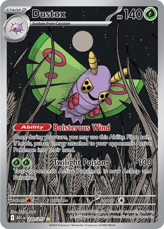 Dustox Illustration Rare ME: Ascended Heroes 220/217 NM (Back)
