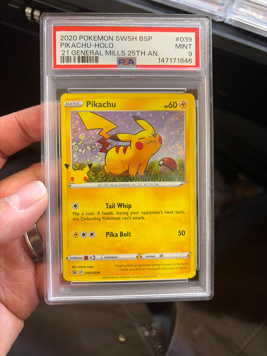 SWSH039 General Mills pikachu PSA 9