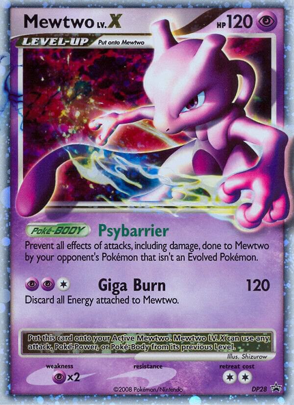 Mewtwo LV.X - Promo Diamond and Pearl Promos DP28 NM (Back)