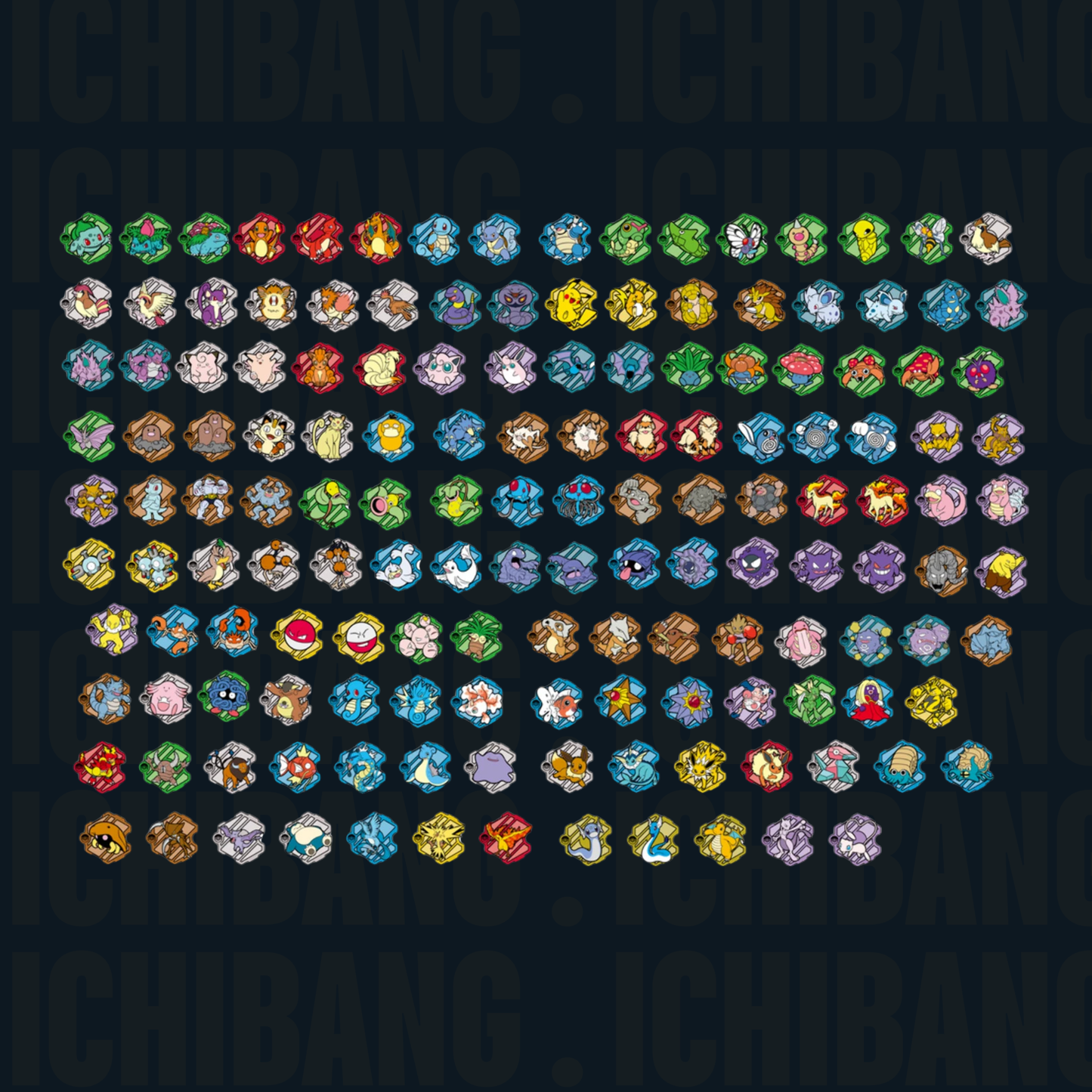 Collect 151 Puzzle Fridge Magnet Blind Box (S-CN) POKE